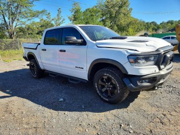 2024 ram 1500 REBEL in White - Front Three-Quarter View - BidGoDrive Inventory