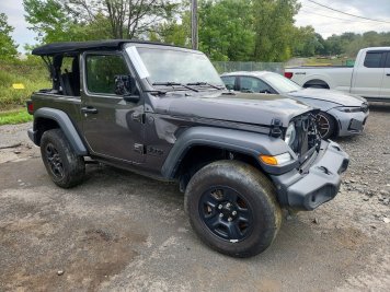 2024 jeep wrangler  in Gray - Front Three-Quarter View - BidGoDrive Inventory