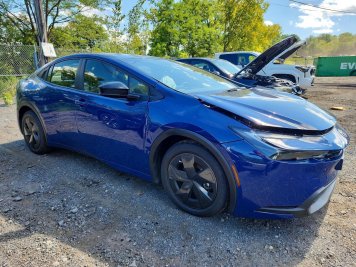 2026 toyota prius LE in Blue - Front Three-Quarter View - BidGoDrive Inventory
