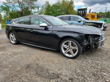 2019 audi s5 PREMIUM PLUS in Black - Front Three-Quarter View - BidGoDrive Inventory