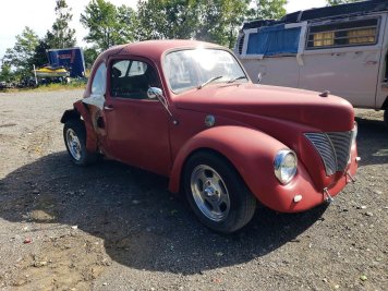 1969 volkswagen beetle  in Red - Front Three-Quarter View - BidGoDrive Inventory