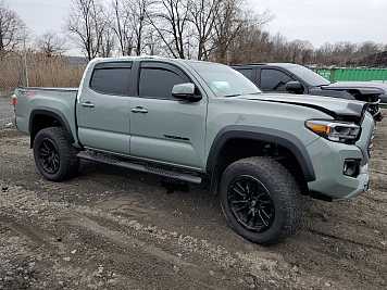 2023 toyota tacoma TRD in Gray- Front Three-Quarter View - BidGoDrive Inventory