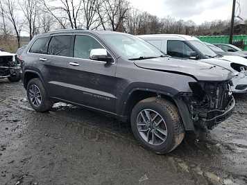 2020 jeep grand-cherokee LIMITED in Gray- Front Three-Quarter View - BidGoDrive Inventory
