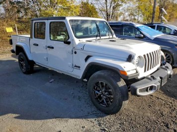2022 jeep gladiator  in White - Front Three-Quarter View - BidGoDrive Inventory