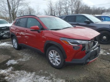 2024 toyota corolla-cross Le in Red - Front Three-Quarter View - BidGoDrive Inventory