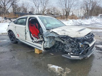 2025 honda civic TYPE-R in White - Front Three-Quarter View - BidGoDrive Inventory