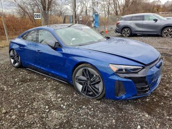 2024 audi rs E-TRON GT in Blue - Front Three-Quarter View - BidGoDrive Inventory