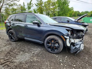 2025 honda cr-v SPORT TOURING in Gray - Front Three-Quarter View - BidGoDrive Inventory