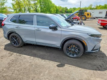 2025 honda cr-v SPORT-L in Gray - Front Three-Quarter View - BidGoDrive Inventory