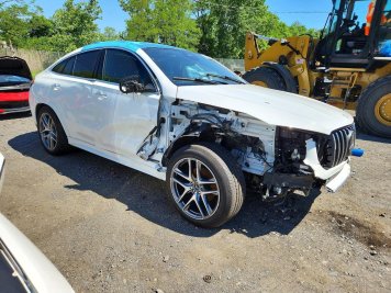 2026 mercedes-benz gle-coupe-amg-53  in White - Front Three-Quarter View - BidGoDrive Inventory