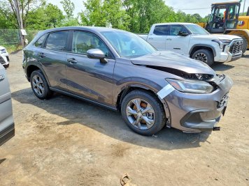 2026 honda hr-v LX in Gray - Front Three-Quarter View - BidGoDrive Inventory