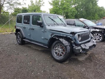 2025 jeep wrangler  in Gray - Front Three-Quarter View - BidGoDrive Inventory