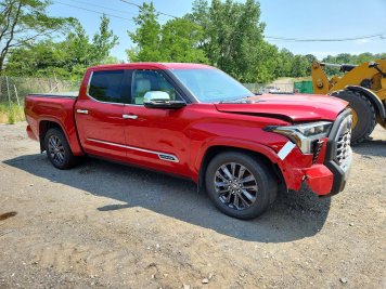 2024 toyota tundra CAPSTONE in Red - Front Three-Quarter View - BidGoDrive Inventory