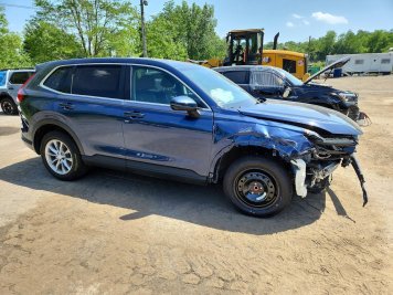 2025 honda cr-v EX in Blue - Front Three-Quarter View - BidGoDrive Inventory