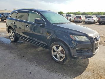 2015 audi q7 TDI PREMIUM PLUS in Black - Front Three-Quarter View - BidGoDrive Inventory