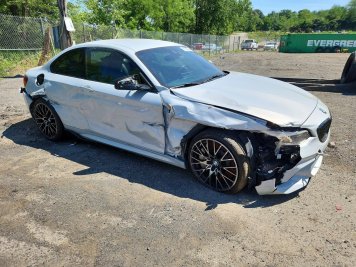 2020 bmw m2 COMPETITION in Silver - Front Three-Quarter View - BidGoDrive Inventory