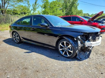 2026 honda civic  in Black - Front Three-Quarter View - BidGoDrive Inventory