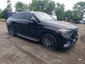 2025 mercedes-benz gle-coupe-amg-53 4MATIC in Black - Front Three-Quarter View - BidGoDrive Inventory