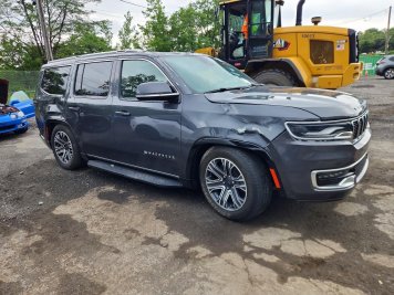 2022 jeep wagoneer  in Gray - Front Three-Quarter View - BidGoDrive Inventory