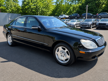 2002 mercedes-benz s600  in Black - Front Three-Quarter View - BidGoDrive Inventory