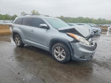 2015 toyota highlander XLE in Gray - Front Three-Quarter View - BidGoDrive Inventory