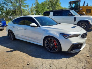 2025 acura integra TYPE S in White - Front Three-Quarter View - BidGoDrive Inventory