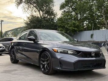 2026 honda civic Sport in Gray - Front Three-Quarter View - BidGoDrive Inventory