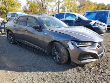 2022 acura tlx TECH A in Gray - Front Three-Quarter View - BidGoDrive Inventory