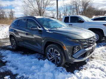 2025 hyundai tucson HYBRID LIMITED in Gray - Front Three-Quarter View - BidGoDrive Inventory