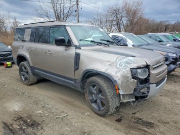 2023 land-rover defender 130 SE in Brown - Front Three-Quarter View - BidGoDrive Inventory