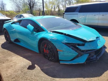 2024 lamborghini huracan Tecnica in Blue - Front Three-Quarter View - BidGoDrive Inventory
