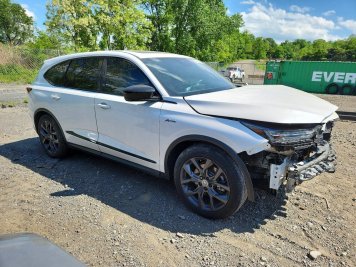 2024 acura mdx A-SPEC in White - Front Three-Quarter View - BidGoDrive Inventory