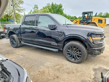 2024 ford f150  in Black - Front Three-Quarter View - BidGoDrive Inventory