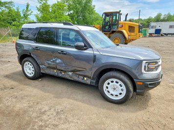 2024 ford bronco SPORT HERITAGE in Gray - Front Three-Quarter View - BidGoDrive Inventory