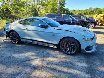 2021 ford mustang MACH I in Gray - Front Three-Quarter View - BidGoDrive Inventory