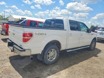 2011 ford f150 LARIAT 5.0 in White - Front Three-Quarter View - BidGoDrive Inventory