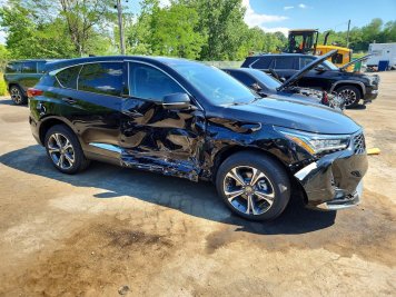 2026 acura rdx TECHNOLOGY in Black - Front Three-Quarter View - BidGoDrive Inventory