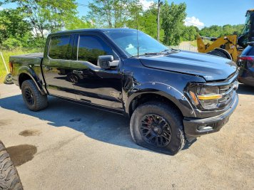 2024 ford f150 DEAD WOOD in Black - Front Three-Quarter View - BidGoDrive Inventory