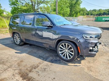 2022 jeep grand-wagoneer SERIES II in Gray - Front Three-Quarter View - BidGoDrive Inventory