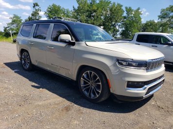 2022 jeep grand-wagoneer SERIES III in White - Front Three-Quarter View - BidGoDrive Inventory