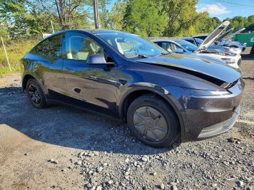 2026 tesla model-y  in Gray - Front Three-Quarter View - BidGoDrive Inventory