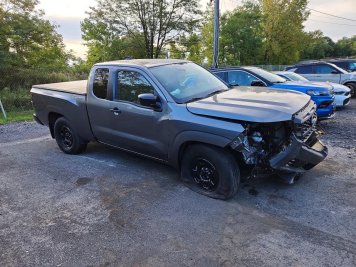 2026 nissan frontier  in Gray - Front Three-Quarter View - BidGoDrive Inventory