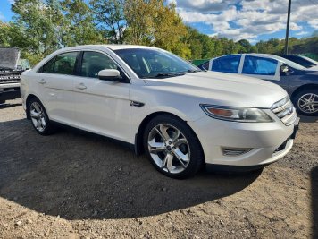 2012 ford taurus SHO in White - Front Three-Quarter View - BidGoDrive Inventory