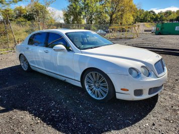 2013 bentley continental FLYING SPUR SPEED in White - Front Three-Quarter View - BidGoDrive Inventory