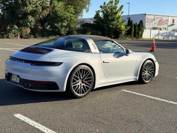 2024 porsche 911 Targa 4S in White - Front Three-Quarter View - BidGoDrive Inventory